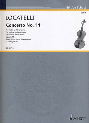 Locatelli, P.A.: Concerto Op.3 #11 in A major (violin & piano)