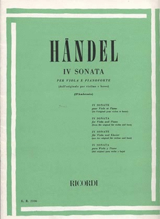 HAL LEONARD Handel, G.F. (D'Ambrosio): Sonata No. 4 (viola & piano)