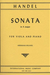 International Music Company Handel, G.F.: Sonata in A Major (viola & piano)