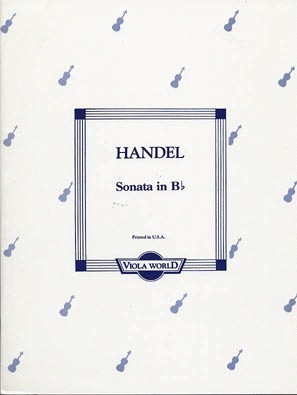 Handel, G.F. (Arnold)Sonata in Bb for Viola & Piano