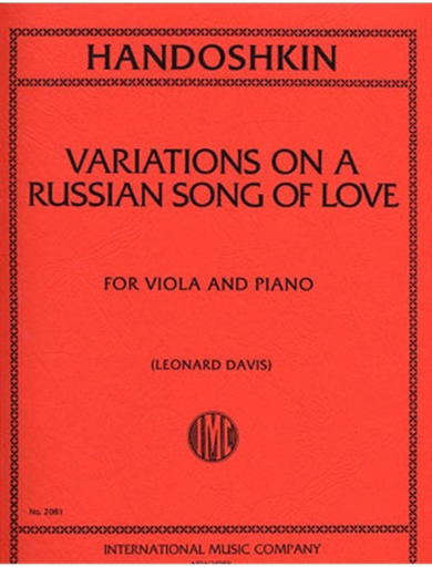 International Music Company Handoshkin, Ivan: Variations on a Russian Song of Love (L. Davis)