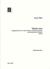 Carl Fischer Part, A.: (Score) Tabula Rasa (1977) (mixed ensemble)