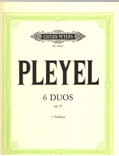 Pleyel, Ignaz: 6 Duos, Op.24 (2 violins)