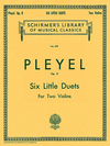 HAL LEONARD Pleyel: Six Little Duets Op.8 (2 Violins)