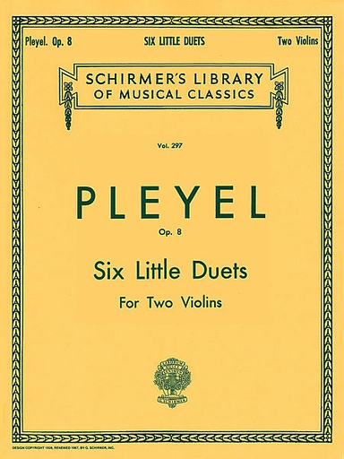 HAL LEONARD Pleyel: Six Little Duets Op.8 (2 Violins)