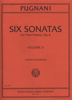 International Music Company Pugnani, Gaetano: Six Sonatas Op.4 Vol.2 (2 Violins)