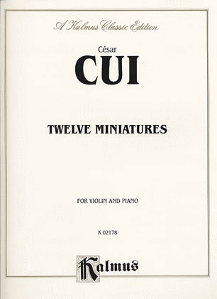 Alfred Music Cui: 12 Miniatures (violin & piano)