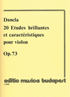 HAL LEONARD Dancla, C. (Lenkei): 20 Etudes Brillantes et Caracteristiques, Op.73 (violin)