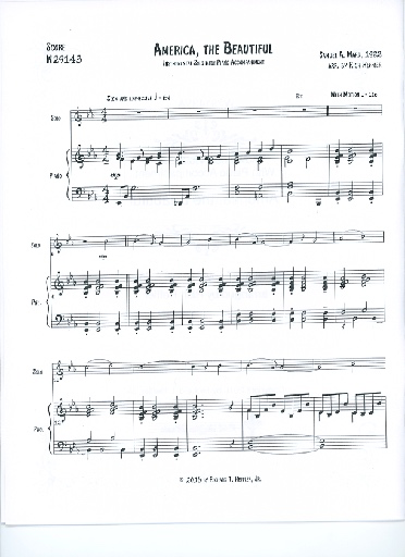 David E. Smith Heffler: America, the Beautiful (viola & piano)