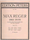 Reger, Max: Canons and Fugues in Old Style Op. 131, No. 2 in d minor (2 violins)