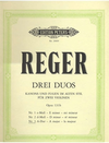 Reger, Max: Canons and Fugues in Old Style Op. 131 No. 3 (2 violins)