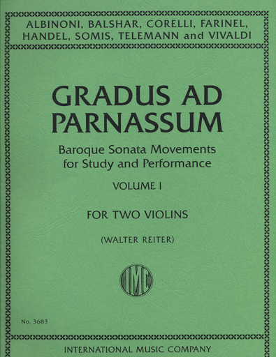 International Music Company Reiter, Walter: Gradus ad Parnassum-Baroque Sonata Movements for Study and Performance-Vol. 1 (2 violins)