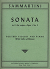 International Music Company Sammartini, G.B.: Sonata Op.1#3 in Eb major (2 violins & piano with cello ad lib)