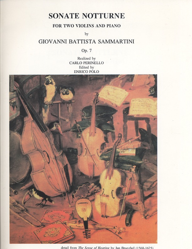 LudwigMasters Sammartini, G.B.: Sonate Notturne Op.7 (2 violins & piano)