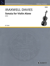 HAL LEONARD Davies, Maxwell : Sonata for Violin Alone