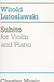 HAL LEONARD Lutoslawski, Witold: Subito (violin & piano)