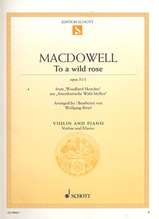 HAL LEONARD MacDowell, E. (Birtel, arr.): To a Wild Rose, Op. 51, No.1 (violin and piano)