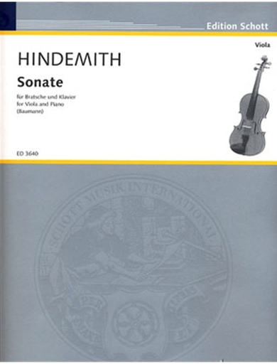 HAL LEONARD Hindemith, Paul: Sonata (1939) (Viola & Piano)