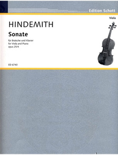 HAL LEONARD Hindemith, Paul: Sonata (1922) op. 25 no. 4 (viola & piano)