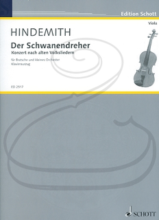 Schott Music Hindemith: Der Schwanendreher - Concerto in the style of Old Folksongs (viola & piano reduction) Schott