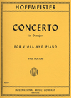 International Music Company Hoffmeister (Doktor): Concerto in D major (viola & piano) IMC