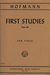 International Music Company Hofmann, Richard: First Studies (in the 1st position) Op.86 (viola)