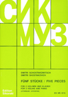 HAL LEONARD Shostakovich, Dmitri: Five Pieces for 2 violins and piano
