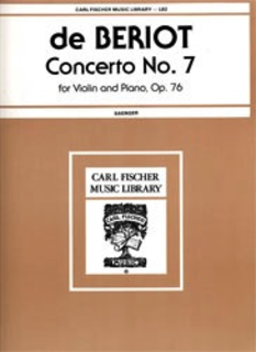Carl Fischer De Beriot: Concerto Op.76 #7 ( violin & piano) FISCHER
