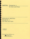 HAL LEONARD Martinu, B. : Sonata No. 3 (Violin & Piano)