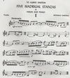 HAL LEONARD Martinu, B. : 5 Madrigal Stanzas (violin & piano)