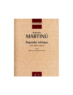 HAL LEONARD Martinu, Bohuslav: Rapsodie (rhapsody) Tcheque (violin & piano)