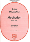 Carl Fischer Massenet, Jules: Meditation from Thais (Violin & Piano)