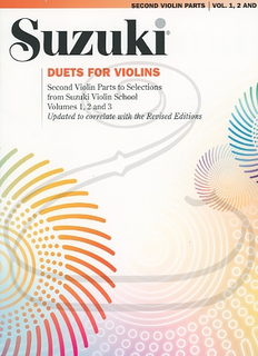 Suzuki: Duets For Violins, Second Violin Parts, Vols.1-3 - REVISED (2 violins) Summy-Birchard