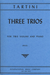 International Music Company Tartini, Guiseppe: Three Trios in G, D, & E major (2 Violins & Piano)