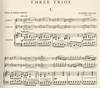 International Music Company Tartini, Guiseppe: Three Trios in G, D, & E major (2 Violins & Piano)