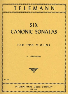 International Music Company Telemann, G.P. (Herrmann): 6 Canonic Sonatas (2 Violins) IMC