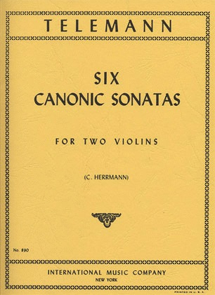 International Music Company Telemann, G.P. (Herrmann): 6 Canonic Sonatas (2 Violins) IMC