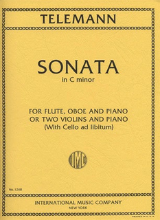 International Music Company Telemann, G.P.: Sonata in c minor (2 violins & piano, Optional cello)