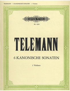Telemann, G.P. (Hermann): 6 Canonic Sonatas (2 Violins) Peters