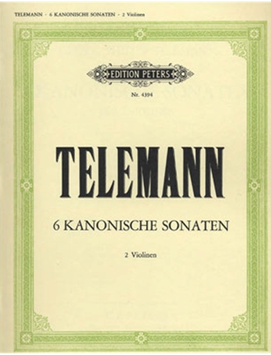 Telemann, G.P. (Hermann): 6 Canonic Sonatas (2 Violins) Peters