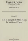 HAL LEONARD Delius, F.: Three Sonatas, Volume 31b (Violin & Piano)