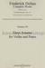 HAL LEONARD Delius, F.: Three Sonatas, Volume 31b (Violin & Piano)