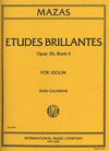 International Music Company Mazas, Jacques (Galamian): Etudes Brillantes, Op.36 No.2 (violin)