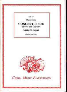 Jacob, Gordon: Concert-Piece for Viola and Orchestra (viola & piano)