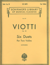 HAL LEONARD Viotti, G.B.: Six Duets for Two Violins Op.20 SCHIRMER