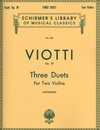 HAL LEONARD Viotti, G.B.: Three Duets Op.29 (2 violins) SCHIRMER