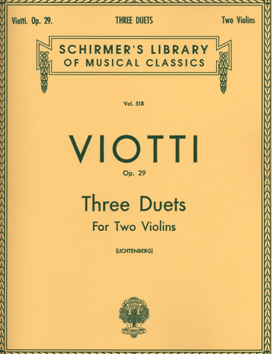 HAL LEONARD Viotti, G.B.: Three Duets Op.29 (2 violins) SCHIRMER