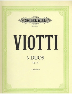 Viotti, G.B. (Hermann): Duos for Two Violins Op.29