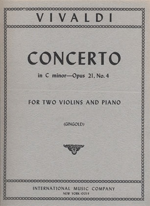 International Music Company Vivaldi, Antonio: Concerto in c minor F.I.#21#4 (2 violins & piano)
