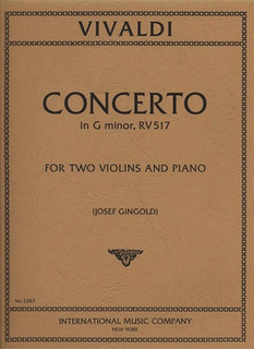 International Music Company Vivaldi, Antonio: Concerto in g minor F.I.#98 (2 violins & piano)